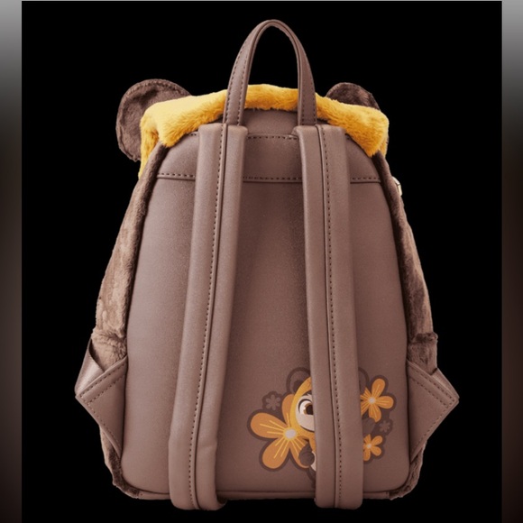 Loungefly Star Wars Plush Wicket Mini Backpack 🆕 - Picture 7 of 9